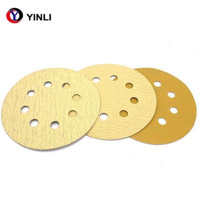 Aluminium Oxide 6 Inch Adhesive Sanding Discs Auto Body Sandpaper With 17 Holes