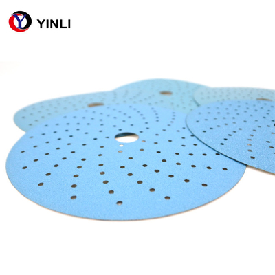 Disque 80 Grit Adhesive Sanding Discs de fibre de résine de zircone de 5 pouces