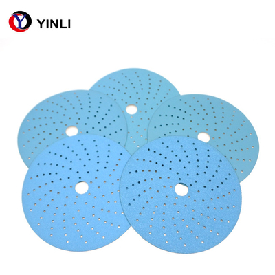 125mm disque de ponçage 80 Grit Hook And Loop Sandpaper de zircone de 5 pouces
