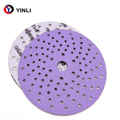 Disque de ponçage de polissage de zircone en métal disques de ponçage 80 Grit With Multihole de 6 pouces