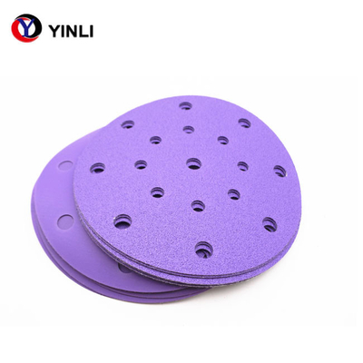 Disque de ponçage de zircone de forme ronde 6 poussière abrasive de ponçage des disques 80 de pouce